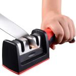ZURU BUNCH Kitchen Supplies, Knife Sharpeners, Used By Home And Professional Chefs, 3-Slot Design, Repair All Kinds Of Knives, Non-Slip Design