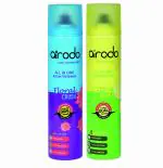 AIRODO Citrus Blast and Floral Crush Air Freshener Combo Pack with Dual Technology, Easy Push and Spray, Stain Removal, All in One Room Freshener for Home and Office (250ml, Pack of 2)