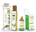 GO WOO Pack of 2 Ylang Ylang Essential Oil and Olive Carrier Oil - 100% Pure & Natural Oil 110 ML