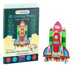 Funvention Imported Mdf 3D Coloring Space Shuttle Stem 3 to 5 Y