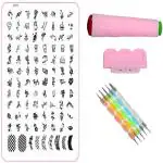 Royalkart Nail Art Kit For Women Professional 3 Nail Stamping Plate