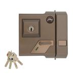 Godrej Locks 3234 Key Deadbolt Door Lock (Brown, Bronze Finish)