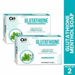 CO Luxury Glutathione Menthol Skin Brightening Soap | Kojic Acid & Aloevera Extract 100gm- Pack of 2