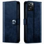 COVERBLACK Vivo Y56 5G Flip Cover | Full Body Protection | Inside Pockets Wallet Stylish Button Magnetic Closure Book Cover Leather Flip Case for Vivo Y56 5G - Blue