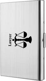 StealODeal Silver 6-Slot Credit Debit Lawyer Front Pocket RFID Blocking 6 Card Holder (Set Of 1)