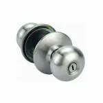 BTL Cylindrical Latch Bathroom Door Lock Tubular Without Key (Backset 70 mm) (Stainless Steel Finish) BCL-02-SS-70