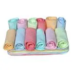 Teeny Weeny Wet-Free Microfiber Inserts Washable Microfiber Baby Cloth Diaper Inserts 3 Layers Each Insert for Diapers Pocket Mat Nappy Changing Liners (Set of 18 Multicolor)