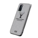 INDIACASE Samsung Galaxy S20 FE Grey Shockproof, Anti-Sweat, Texture Fabric Back Cover