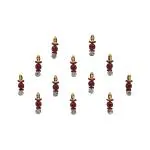 Comet Busters Beautiful Handcrafted Maroon Stone Bindis (BIN1827) Pack of 1