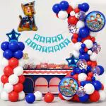 SPECIALYOU.IN DIY paw patrol theme birthday decoration kit for girls, boys, kids/paw patrol foil balloon set with multicolored & confetti helium balloons/Happy b’day banner/wall decorative item- 68 pcs