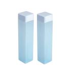 MIXCART Square Shape Water Bottle with Square Cap, Leakproof & Reusable Bottle For Sports Fitness Travel Water Bottle for Gym, School Water Bottle ( 1 L ) Pack Of 2 , Blue