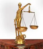 ARTVARKO Decorative Brass Lady Justice Statues - 14 inch