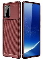 Golden Sands for Samsung S10 Lite Cover Drop Tested Shock Proof Slim Armor Rugged TPU Aramid Carbon Fibre Case for Galaxy S10 Lite Back Cover, Brown