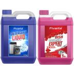 Fivanta 5Ltr Multipurpose Cleaning Gel With 5Ltr Top Front Liquid Detergent - Orange