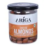 Ariga Foods Roasted Almonds Cheese Flavoured Badam - Bold Size Rich in Protein and Increase Stamina | Real Nuts | Whole Natural Badam Dry Fruits | Pet Can 200g