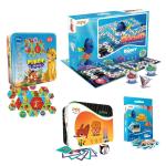 KAADOO Disney Board Card and Puzzle Games-Combo (4 in 1) Game for 3+ years-Perfect for Disney Fans