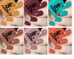 AQ FASHION New Unique Color Rich Paint HD Shine Pastel Color Combo Set Multicolor (Pack of 6)