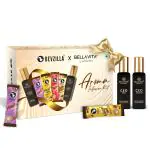 Bevzilla X Bella Vita Luxury Coffee & Fragrance Box | 24 Coffee Sachets (6 Sachets Each Flavour) | CEO Man & CEO Woman EDP Fragrance (20 ML Each)| Hazelnut, Colombian Gold, Vanilla & Butterscotch Flavour