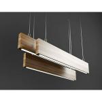 E-DAMEN LED 4 Feet Luxury Hanging Wooden Light 20W (Dark Wood - Neutral White- 4500K)