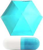 Pamidhar Portable Auto Travel Umbrella - Umbrellas for Rain Windproof, Strong Umbrella for Wind and Rain, Auto Open Close Button and Perfect Car Umbrella for Men & Women