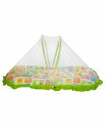 Mee Mee Baby Mattress Set with Mosquito Net and Pillow (Green) (MM-1429 B) (599.0mm L X 132.0mm W)