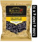 BLK Foods Select Black Raisin (Kali drakh) Seedless 1200g (3 X 400g)