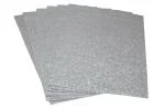 Lakeer A3 Glitter Foam Sheet Sparkles Silver Color, for Art & Craft, Decoration, Gift Wrapping, Scrapbooking, Craft Project, Etc.