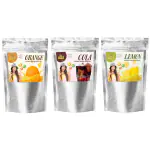 Mr. Kool Refreshing Orange, Cola, Lemon Flavor Instant Drink Powder 400gm x3 Energy Drink