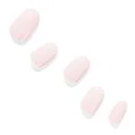 DASHING DIVA Glaze Powder Pink | Gel Nail Stickers | Artificial Nails | Lightweight | Easy To Use | 30 Nail Strips