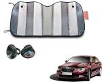 WolkomHome Silver foil Shade UV Protection Curtain Car Sunshade Film Windshield Visor Front Windshield Sunshade Cover for Skoda Superb