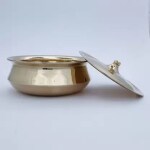 Kansara Bellmetal Bronze Kansa Casserole Donga Set Bowl Serving Set (Pack of 1)