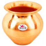 Nutristar Handmade Copper Lota for Puja, Pooja Lota/Kalash for Special Occasions. 12xcm 12xcm 12xcm