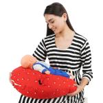 Dormyo Cradle Breast Multifunction Pillow Feeding/Nursing Pillow (Without Belt) (Red flower)
