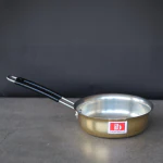 Indian Bartan Brass Fry Pan With Kalai 1 ltr