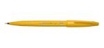 Pentel Arts Water Based Brush Sign Pen | Ideal For Modern Calligraphy & Decorative Writing | Yellow, Pack of 3 (SES15C)