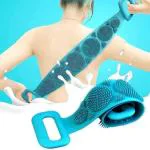 Lichee Silicone Back Scrubber For Shower, Back Cleaner, Silicone Shower Scrubber, Body Bath Brush, Exfoliating Loofah Brushes For Men and Women, Silicone Bath Scrubber, Double Sided