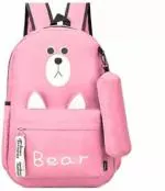 HBC school bag/ school bag for girls/ girls bag/ college bag/ bts bag 14 L Backpack (Pink)