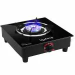 Lifelong LLGS902 Automatic Ignition Single Burner Gas Stove with 6mm Toughened Glass Top (Doorstep Service, 1 Year Warranty, Black)