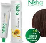 Nisha Professional Permanent Hair Colour Creme Black Hair color 1.0, 60gm 100% Gray Coverage Anti Aging Professional Salon Hair Colour
