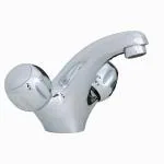 JAQUAR CLARION Series Table Mounted Regular HOT AND COLD BASIN MIXER / TAP (Chrome) | TWIN SIDE LEVER, Brass Body Water Tap/ Faucet/ Cock for Bathroom / Kitchen Wash Basin | CQT-CHR-23167B