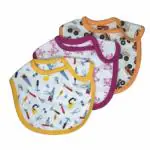 Kindermum 100% Organic Cotton Double Layer Bib- Set of 3