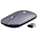 iBall Palmz 2.4 GHz Wireless + BT Mouse Silent Clicks with Mini Receiver for PC/Mac/Laptop - Grey