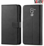 SCARDY HONOR 6X BACK COVER / LEATHER FLIP COVER / BLACK COLOR