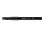 Pentel Arts Water Based Brush Sign Pen | Ideal For Modern Calligraphy & Decorative Writing | Black, Red, Blue, Green, Orange, Yellow(SES15C)