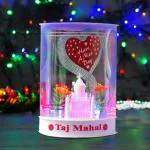 Awesome Craft Taj Mahal Balloon Home Decoration Handicraft 8 inch World Famous Taj Mahal/Gift Item with Light Effect LED light clolor changing