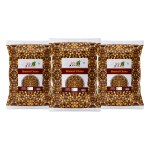 90's MILL Plant-Based Protein Snack Roasted Bhuna chana Bengal Gram Chickpeas | High Fiber and Low Fat | Rich in Vitamins and Minerals | Lower Cholesterol | No Artificial Colors-280g*3Pack