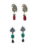 Mayilirahu Handicrafts Handmade Stylish Attractive Earrings Pack of 4