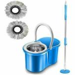 Boxn 360 Bucket Spin Mopping Set With Two Refill For Floor Cleaning