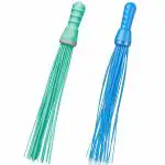 Signamio Plastic Kharata Jadu/Broom Floors,Toilets,Kitchen Cleaning Dust Broom Multi Color - 2pcs
