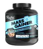 RENUTRIMASS Mass Gainer 3kg/3000 gm Powder(Chocolate), 21g Protein, 73.5g Carbs, 382 Kcal Energy,60 Servings